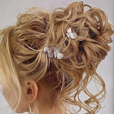 Imagem de 1 peça de cabelo de coque bagunçado para mulheres, cacheado ondulado, peruca de rabo de cavalo sintético, estilo 2