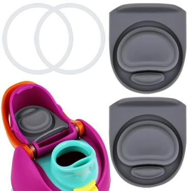 Imagem de ZONBBEE Rolha de substituição e anel de vedação O compatível com Owala FreeSip 680 g, tampa superior de garrafa de água para Owala 16/19/24/32/1,134 g, tampão de boca, acessórios de peças de inserção