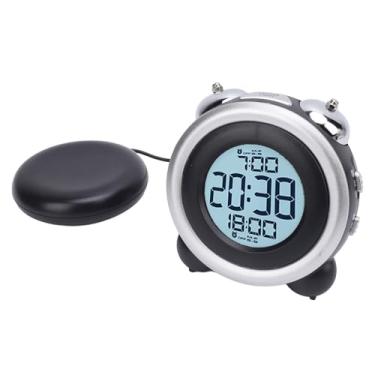 Imagem de Yinhing Despertador Com Agitador de Cama e Despertador Vibratório de Volume Com Display LED Brilhante para Pessoas que Dormem Profundamente e Roncam para Quartos e Necessidades de Sono Solução de