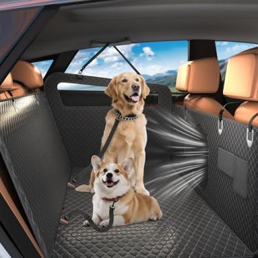 Imagem de XUVIRA Capa de assento de carro para cães – Rede impermeável e resistente a arranhões com suporte antiderrapante, acolchoamento macio, fácil de limpar, ajuste universal para carros, SUvs e caminhões