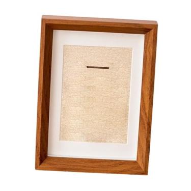 Imagem de WeiLaiKeQi Caixa de exibição de medalhas e fotos com janela transparente, em madeira, para guardar patches esportivos, pins de futebol e outros itens de esporte, Style C