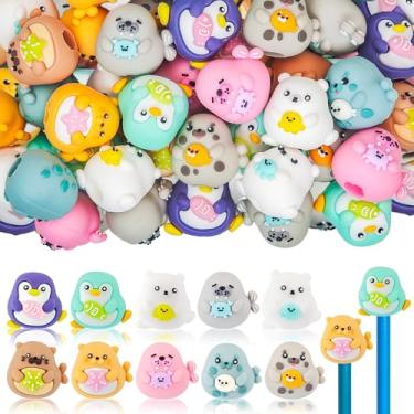 Imagem de 20 borrachas de lápis de animais oceânicos para crianças, prêmios de sala de aula, borrachas engraçadas 3D para crianças, caixa de tesouro de classe, recompensas de jogos, lembrancinhas de festa, não
