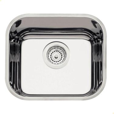 Imagem de Cuba Tramontina Lavínia 40BL Prime em Aço Inox Alto Brilho 40x34 cm com Válvula 94020207