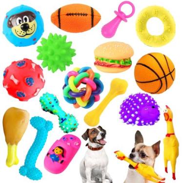 Imagem de Kit 5 unidades Brinquedo Mordedor anti-stress Para Pet Cachorro - PARA