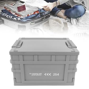 Imagem de TOPINCN Caixa Organizadora Dobrável Com Tampa, Organizador de Plástico Com 5 Rodas para Organizar Brinquedos e roupas. (S)
