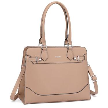 Imagem de TANTOMI Bolsas e bolsas bolsa de alça superior bolsa média bolsa de ombro feminina bolsa de ombro bolsa de trabalho para uso diário, Rosa empoeirado