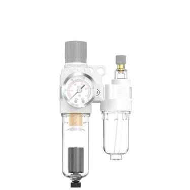 Imagem de 1 peça processador de ar AFR+AF duplex AFC2000 válvula reguladora de pressão de ar + acessórios 8 mm-02 rosca de filtro de separação de água de óleo 1/10.2 cm (AFC2000D)