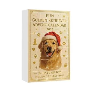 Imagem de Calendário Do Advento De Natal 2025 Com Golden Retriever E Pug, 24 Dia