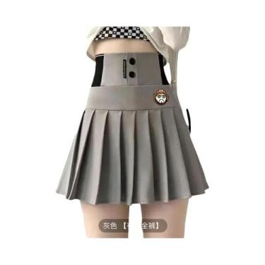 Imagem de Saia De Golfe Feminina De Cintura Alta Plissada De Secagem Rápida Anti