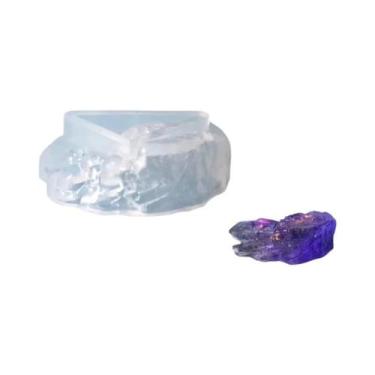 Imagem de Molde de resina epóxi de cristal DIY, molde de silicone de pedra de cl