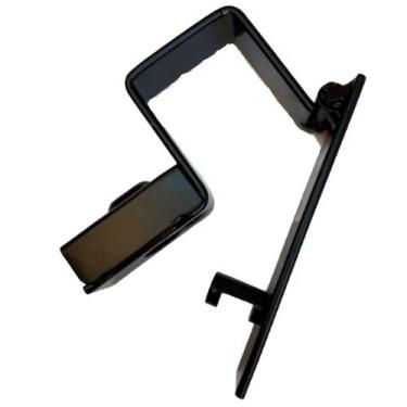 Imagem de Trava para portão reforçada de aço com porta cadeado 5cm x 6cm - Tecno