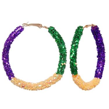 Imagem de Brincos de carnaval para mulheres, pendentes, acessórios de bijuteria de carnaval, presentes de Natal, one size, Acrílico, Sem pedra preciosa