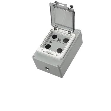 Imagem de ZEDEVB Caixa de controle de botão de metal, parada de emergência, à prova d'água, liga de alumínio fundido, partida industrial, interruptor de duas ou três posições emer (4-01)