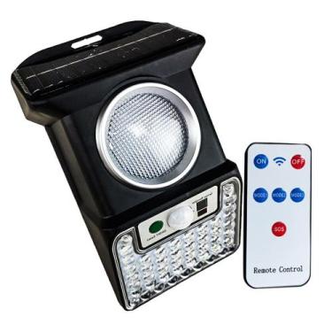 Imagem de Luminaria Solar Sensor de proximidade Spot Led Controle 4 modos Baliza