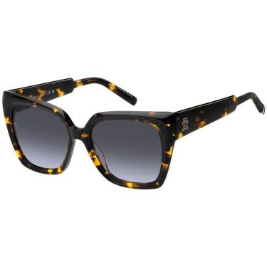 Imagem de Óculos de Sol Tommy Hilfiger Th 2285/S 086 - Marrom Havana 53-Feminino