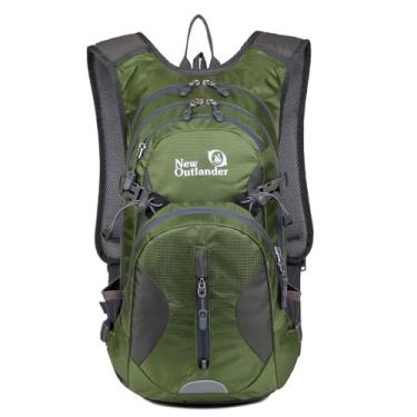 Imagem de CUOFYUNL Mochila de hidratação para bicicleta à prova d'água Mochila de hidratação 20L Mochila para capacete de bicicleta para ciclismo ao ar livre (Verde)