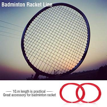 Imagem de Generic Corda de Raquete de Badminton Durável de Nylon ótimo Desempenho 10m para Todos Os Entusiastas de Badminton Vermelho//preto/amarelo (#1)