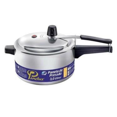 Imagem de Panela de pressao panelux aluminio 3l, 3L, Prata