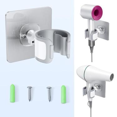 Imagem de WISFISSH Suporte de parede para secador de cabelo - tipo fixo