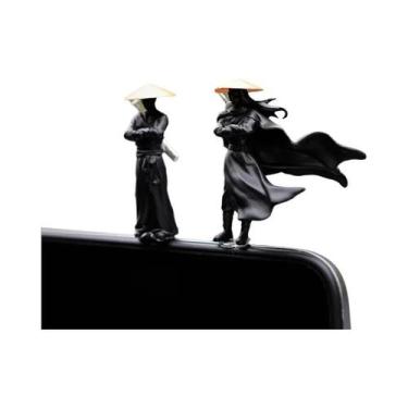 Imagem de Mini Figuras De Guerreiros Samurai Sino-Japoneses Antigos Em Resina 50