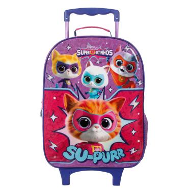 Imagem de MALA ESCOLAR G C/RODINHAS - SUPER GATINHOS - EASY - 49332 Dermiwil