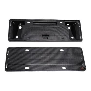Imagem de Cryfokt Kit de Suporte de Quadro de Placa de Licença de Fibra de Carbono, Substituição Flutuante de Aparência de Fibra de Carbono para 3 Highland 2024+, Montagem de Suporte de Etiqueta