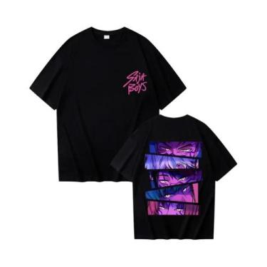 Imagem de Camiseta Unissex Harajuku Kpop Demon Hunter Saja Para Meninos, Casual,