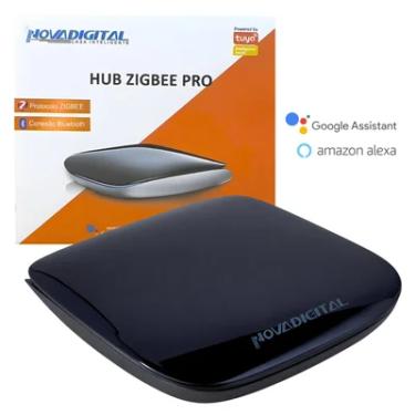 Imagem de Hub Zigbee Pro sem Fio Novadigital Mesh Bridge Bluetooth Compatível Alexa Google Smart Life Tuya