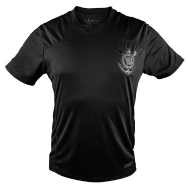 Imagem de Camiseta Corinthians Preta Logo Gel Profissional Timão-Masculino
