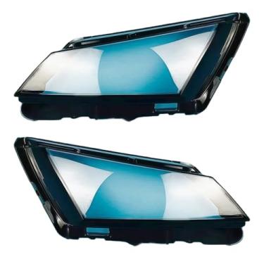 Imagem de Capa Do Farol Compatível Com Skoda Kodiaq 2017-2020 Lente Do Farol Dianteiro Do Carro Faróis Transparentes Abajures Lâmpada Luz Máscaras De Vidro Escudo(Left and Right)