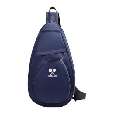 Imagem de KiBcsLic Mochila esportiva multifuncional e confortável para tênis de mesa, ideal para raquetes e outros acessórios em competições ao ar livre, Azul
