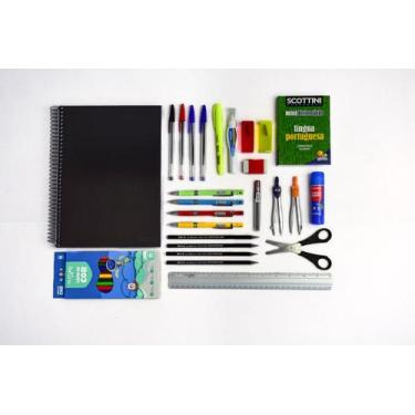 Imagem de Kit Material Escolar Completo Atacado Volta As Aulas 33 Item - Beco 14