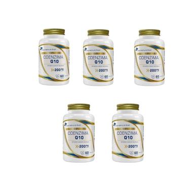 Imagem de Kit 5 Coenzima Q10 200mg 5x60 cps Flora Nativa-Unissex