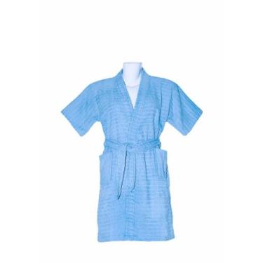 Imagem de Roupão de Banho Briza Atoalhado Infantil 100% Algodão  Manga Curta (40