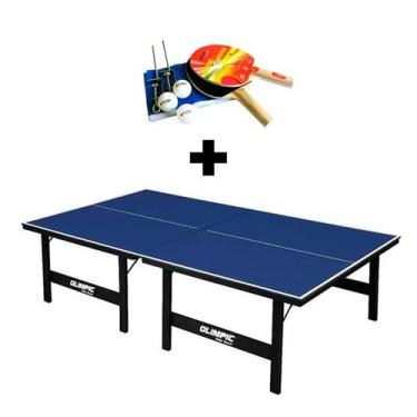 Imagem de MESA DE PING PONG MDP 12mm Olimpic 1014 + KIT Completo 5030 - G1 STORE