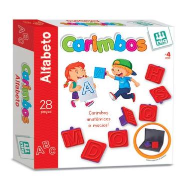 Imagem de Carimbo Infantil Letras Do Alfabeto Brinquedo Didático - Nig Brinquedo