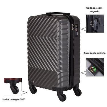 Imagem de Mala de bordo capacidade 10kg padrão anac denver, Grafite