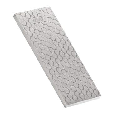 Imagem de Sattinrod Pedra de amolar de diamante, placa de afiação de diamante dupla face de 2,99 x 2,71 polegadas (grão 400/1200)