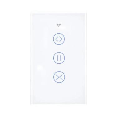 Imagem de Interruptor Inteligente Para Cortinas ZigBee Com Painel De Toque Em Vi