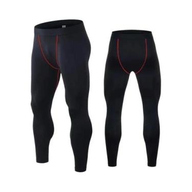 Imagem de Calças De Compressão Masculinas Para Corrida, Secagem Rápida, Treino F