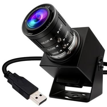 Imagem de ELP Câmera USB de 48 MP – Webcam com zoom manual para computador e gravador a laser – Zoom 3X de 3,6 – 10 mm – Câmera UVC USB2.0 close-up para PC e Jetson Nano, RaspberryPi