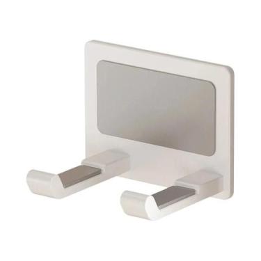 Imagem de Suporte Para Secador De Cabelo Autoadesivo Montado Na Parede Sem Furad