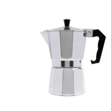 Imagem de Cafeteira Italiana de Alumínio – 6 Xícaras de 50 ml (300 ml) – Design Clássico com Alça Anatômica
