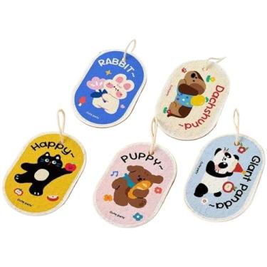 Imagem de Esponjas de prato para cozinha | Almofadas de limpeza | Esponjas fofas de algodão de polpa de comprimida, para banheiro, , pia doméstica, panela, banheiras de hidromassagem