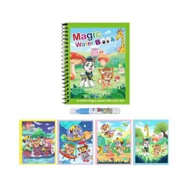 Imagem de Livro Mágico Reutilizável De Desenho Com Água E Caneta Recarregável, B