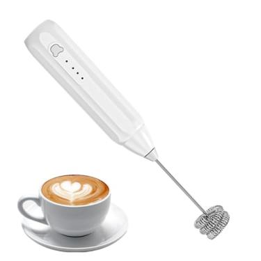 Imagem de Espumador de Leite Recarregável Portátil,Varinha Elétrica Automática de 3 Velocidades para Bebidas - Espumador Recarregável via USB - para, Café, Bebidas, Latte, Proteína e Creme em Pó