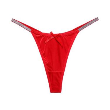 Imagem de Calcinhas Femininas Confortáveis E Macias Em Cores Sólidas, Lingerie S