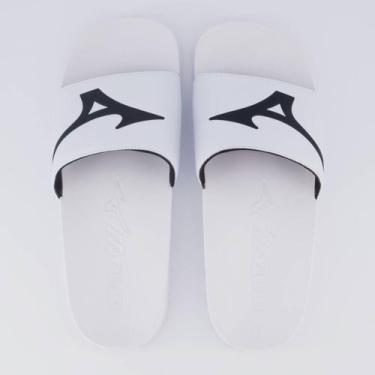 Imagem de Chinelo Mizuno Slide Basic Branco e Preto, 37-38