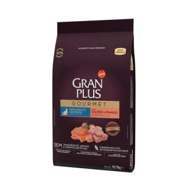 Imagem de Ração Seca GranPlus Gourmet Salmão & Frango para Gatos Adultos Castrad