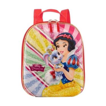 Imagem de Mochila Escolar Infantil de Costas Branca de Neve Vermelha - MAX TOY